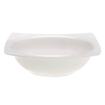 Cryspo Trio Σαλατιέρα Πορσελάνης 24x24εκ 'Quadro Off White' 5530012